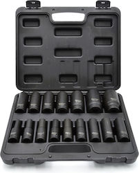 Geko G10513 Set Chei poligonale germane cu Dimensiune de la 10mm până la 32mm 16 bucăți