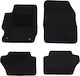 Autopataki Set of Front and Rear Mats 4pcs for Ford Ka Black