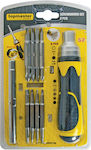 Topmaster Screwdriver Ratchet with Interchangeable Tips