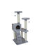 Pet Interest Playground Double Tower Ονυχοδρόμιο Γατόδεντρο Καφέ 4 επιπέδων 53x53x130εκ.