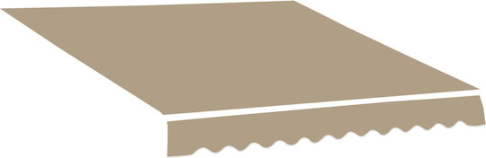 Outsunny Markisenstoff Beige mit PU-Beschichtung 2.5x4m