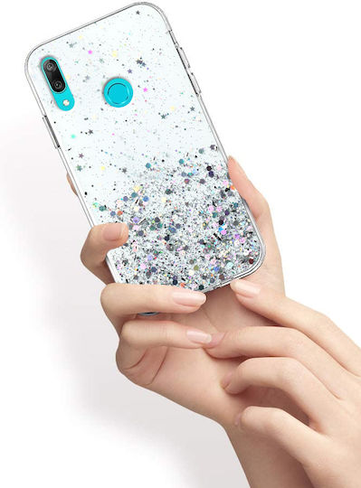 Erbord Umschlag Rückseite Kunststoff / Silikon Transparent (Huawei Y6 2019)