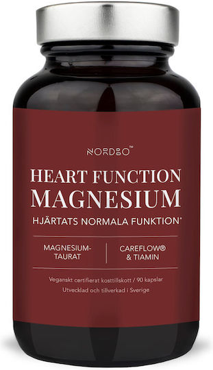 Nordbo Heart Function Magnesium Vegan 90 κάψουλες