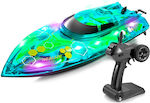 High Speed Remote Controlled Speedboat in Green Color