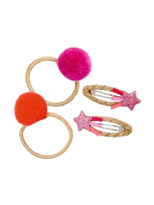 Die Spiegelburg Kids Hair Clips Set with Bobby Pin / Rubber Band / Hair Clip Star in Gold Color