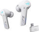 Asus ROG Cetra SpeedNova In-ear Bluetooth Handsfree Ακουστικά με Αντοχή στον Ιδρώτα και Θήκη Φόρτισης Moonlight White
