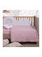 Nef-Nef Homeware Cotton Baby Quilt 80x110cm Shy Pink