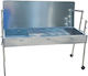 Maninos Galvanized Charcoal Grill for Lamb with Lid 150cmx55cm