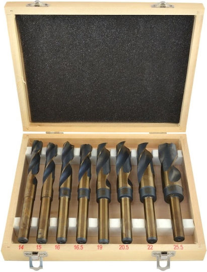 Geko Drill HSS Titanium with Cylindrical Shank for Metal και Wood 13mm / 16.5mm / 20.5mm / 25.5mm