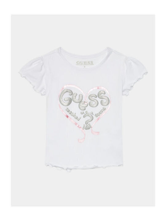 Guess Tricou pentru copii Alb