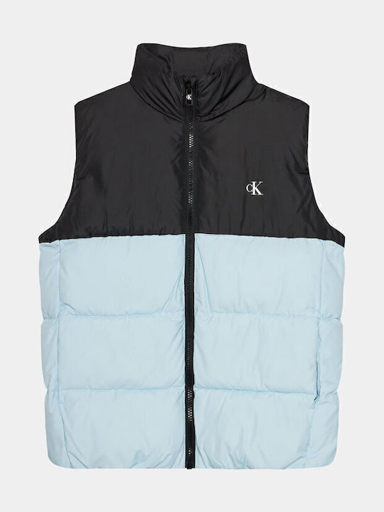 Kinder Kapuzen-Steppjacke Blau