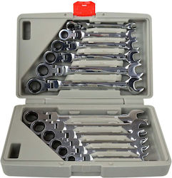 Geko K00106 Set Chei Poligonale Germane cu Dimensiune de la 8mm până la 19mm 12 bucăți Geko K00106 Set Chei Poligonale Germane cu Dimensiune de la 8mm până la 19mm 12 bucăți
