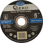 Geko Cutting Disc Metal Hole Diameter 125mm 10pcs