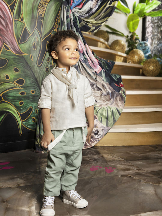 Dolce Bambini Taufkleidung für Jungen Ecru Anzug 5 Stück