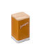 5Five Sugar Box with Lid Metallic Orange 11x11x19cm 1 Piece