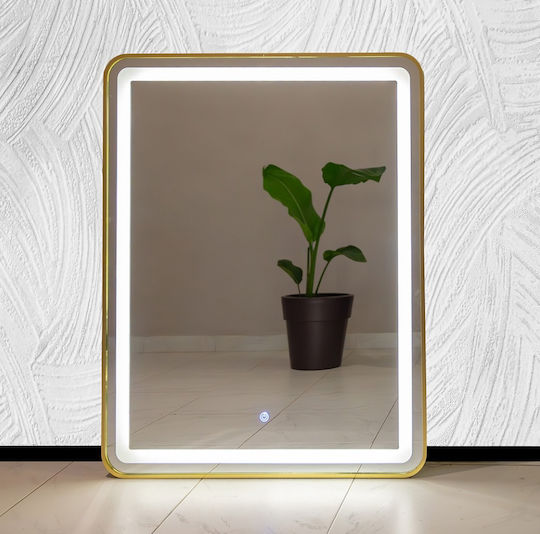 126 203109 Καθρέπτης Led Αφής 70x90cm Χρυσός 126 203109 Καθρέπτης Led Αφής 70x90cm Χρυσός