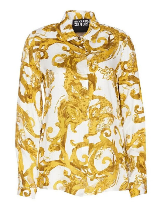 Watercolor Couture Women's Long Sleeve Shirt Yellow