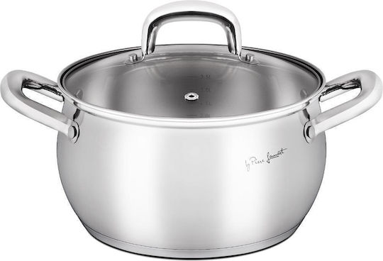 Lamart Tiefer Edelstahl-Topf 6Es / 24cm