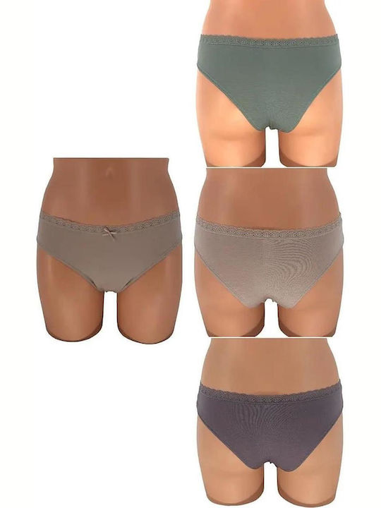 Women's Brazil 3Pack with Lace Gray