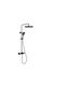 Orabella Adjustable Shower Column with Mixer Black