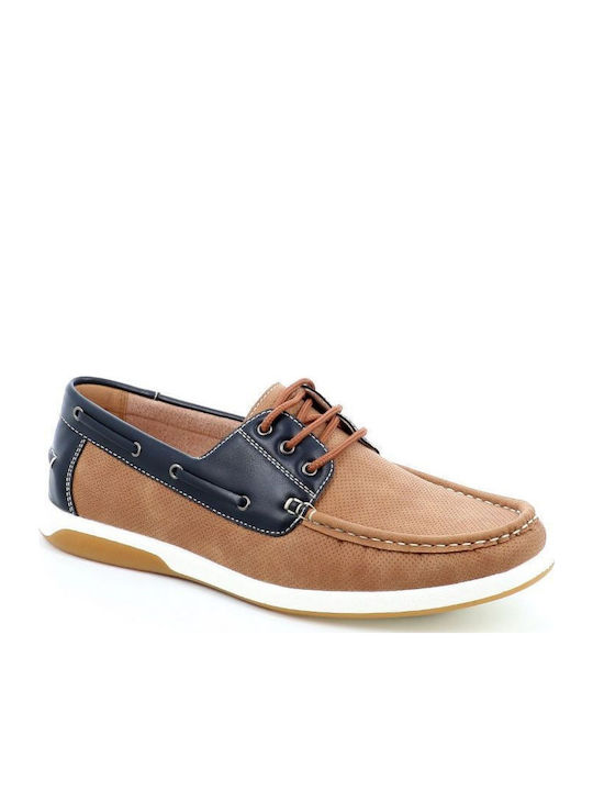 Leder Herren Mokassins in Beige Farbe