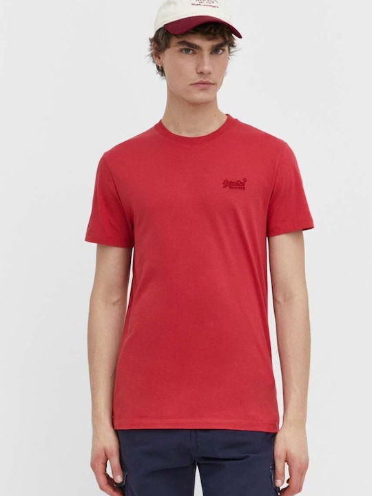 Superdry D1 Ovin Herren T-Shirt Kurzarm RED