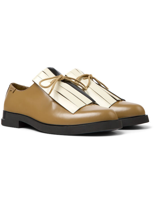 Camper Iman Leder Damen Oxfords in Braun Farbe