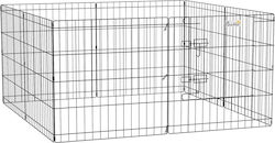 Pawhut Вратичка За Куче 61x61x61см Черен