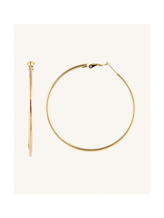 StanStefan Earrings Hoops made of Steel Gold Plated