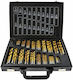 Keltin Set of 170 Drills HSS Titanium with Cylindrical Shank for Metal