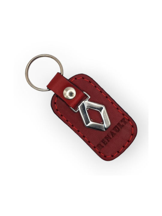 Keychain Leather Red