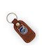 Keychain Piele Cafenea