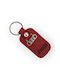 Keychain Leather Red