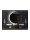 Tulup 50cm Round Bathroom Mirror Led with Metal Frame