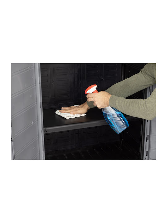 Dulap cu două uși Plastic cu 4 Rafturi 70x43x180cm