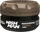 Glossy Hair Wax Strong Hold W10 Pomade Amber 100 Ml Nishman
