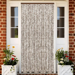 vidaXL Fabric Door Curtain Brown 100x200cm 377405