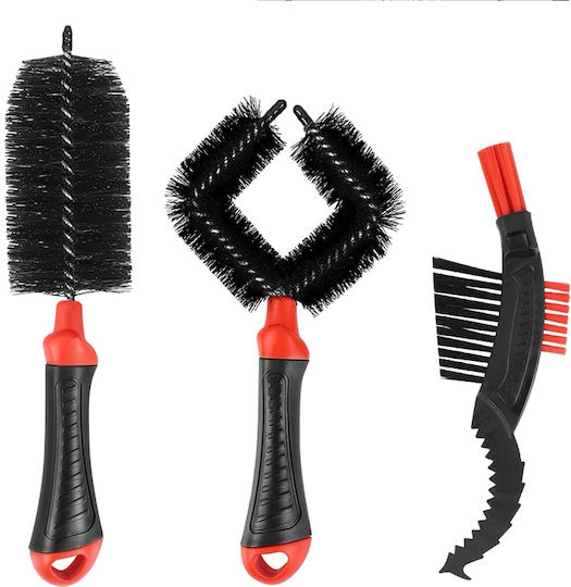 Bicycle Cleaning Brushes Set 3 pcs Bicycle Gear 72681
