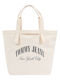 Tommy Hilfiger Stoff Strandtasche Beige