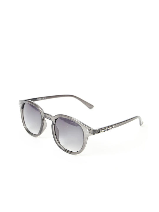 Santa Cruz Watson Sunglasses with Gray Plastic Frame and Gray Gradient Lens