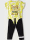 Kids' Set with Leggings Summer 2pcs Yellow
