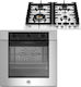 Bertazzoni Φούρνος άνω Πάγκου 76lt με Εστίες Υγραερίου Π59.7εκ. Inox