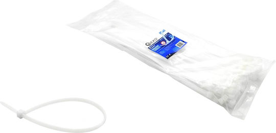 White Nylon Cables 300x3.6mm Uv 100 Pieces Geko G17150