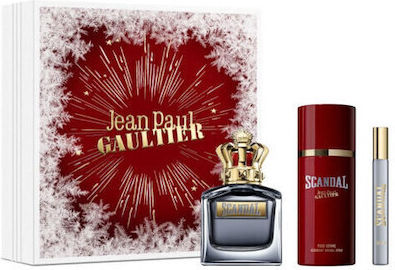 Jean Paul Gaultier Scandal Men's Set with Eau de Toilette 3pcs