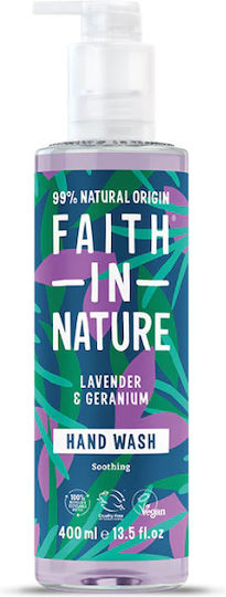 Крем сапун с лавандула и здравец 400 мл Faith In Nature 15892