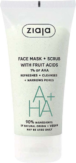 Mască de față + Exfoliant cu acizi de fructe Mască de peeling cu acizi de fructe 55ml