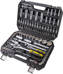 Topmaster 339206 Ratchet and Socket Set 1\4" & 1\2" 108 Pieces