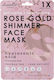 Rose Gold Shimmer Set of 5 Hyaluronic Acid Face Masks By Upper Canada