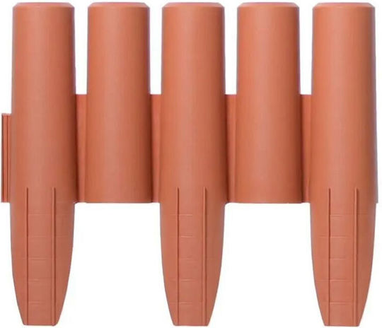 Prosperplast Kunststoffgartenbordüre in Orange Farbe x 2.7m