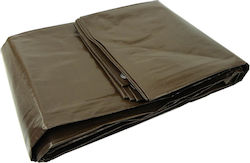 Geko Αδιάβροχος Μουσαμάς 200gr/m² 20x15μ. Βαρέως Τύπου Καφέ